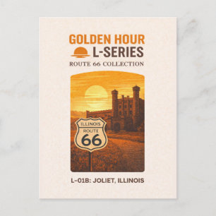 Postal Festiva Retro Joliet Illinois Ruta 66 Arte Monumental