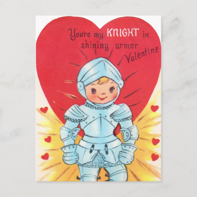 Postal Festiva Retro Knight Valentine (Anverso)