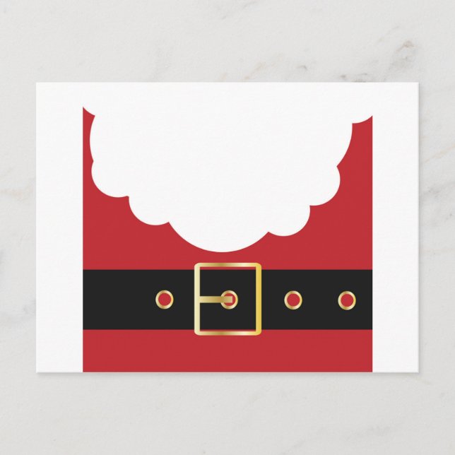Postal Festiva retro santa claus (Anverso)