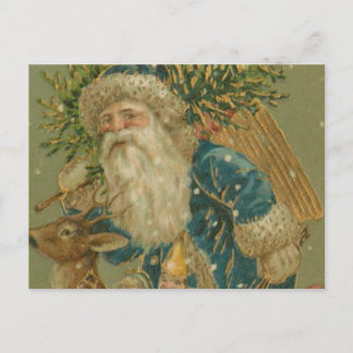 Postal Festiva Retro Santa Claus de los años 1900