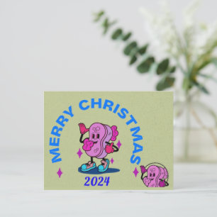 POSTAL FESTIVA REUNIÓN DE LOS NAVIDADES DE AÑO NUEVO 2024