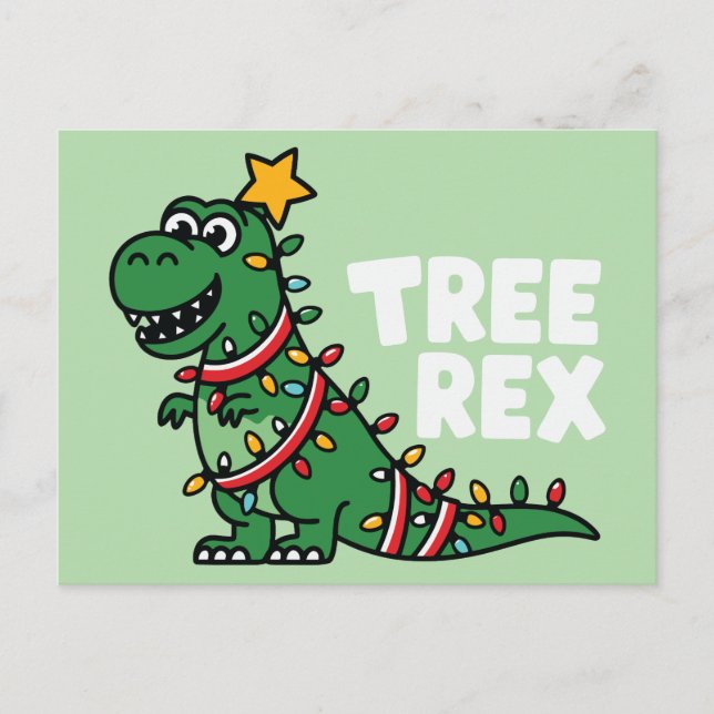 Postal Festiva Rex de árbol (Anverso)