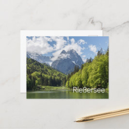 Postal Festiva Riessersee Alpes Garmisch Partenkirchen Bavaria