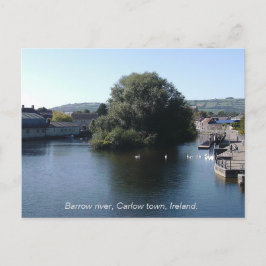 Postal Festiva Río Barrow cerca de la ciudad de Carlow, Irlanda d