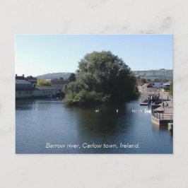 Postal Festiva Río Barrow cerca de la ciudad de Carlow, Irlanda d