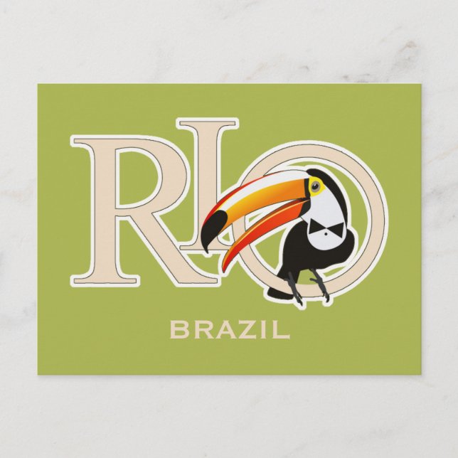 Postal Festiva Río Brasil (Anverso)