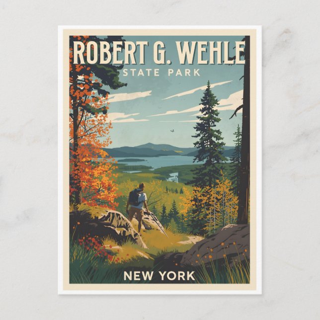 Postal Festiva Robert G. Wehle State Park - Nueva York (Anverso)