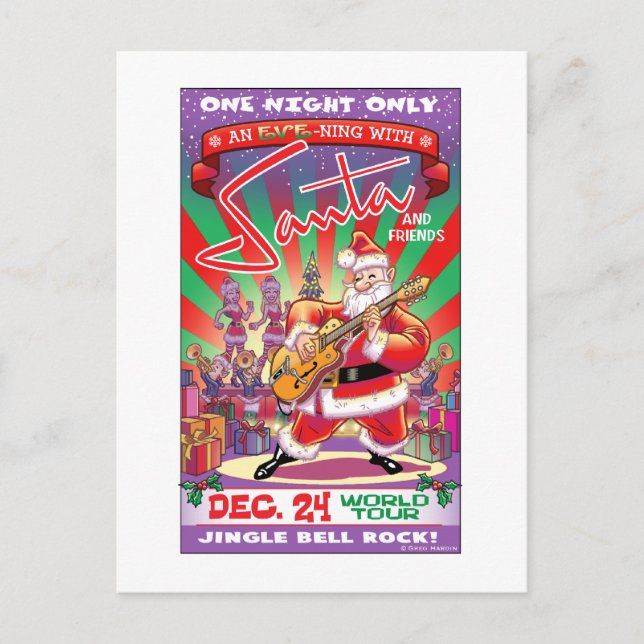 Postal Festiva ¡Rocas de Santa! (Anverso)