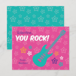 Postal Festiva Rock Guitar Class Valentines
