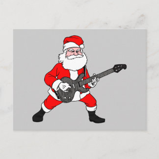 Postal Festiva Rock N Roll Santa Claus