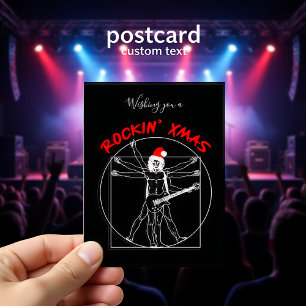 Postal Festiva Rocking' X-mas - guitarra vitruviana