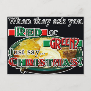 Postal Festiva Rojo o Verde... o Navidades?