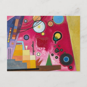 Postal Festiva Rojo pesado de Kandinsky, 1924