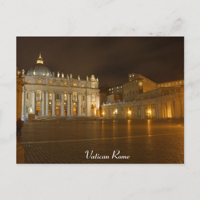 Postal Festiva Roma del Vaticano (Anverso)