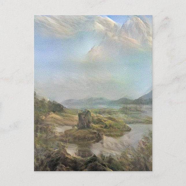 Postal Festiva Romantic Castle Stalker (Anverso)