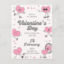 Postal Festiva Romantic Every Day is Valentine's Custom Greeting