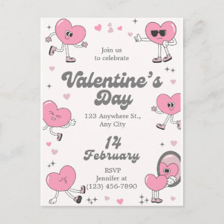 Postal Festiva Romantic Every Day is Valentine's Custom Greeting