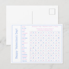 Postal Festiva Rompecabezas de búsqueda de palabras personalizada