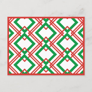 Postal Festiva Ropa de vintage y verde