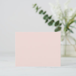 Postal Festiva Rosa rubor minimalista sólido elegante chic