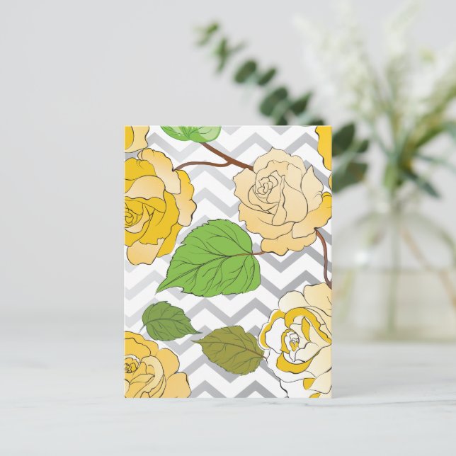 Postal Festiva Rosas 11 (Anverso de pie)