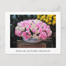 Postal Festiva Rosas de la Feria de las Flores en Medellín