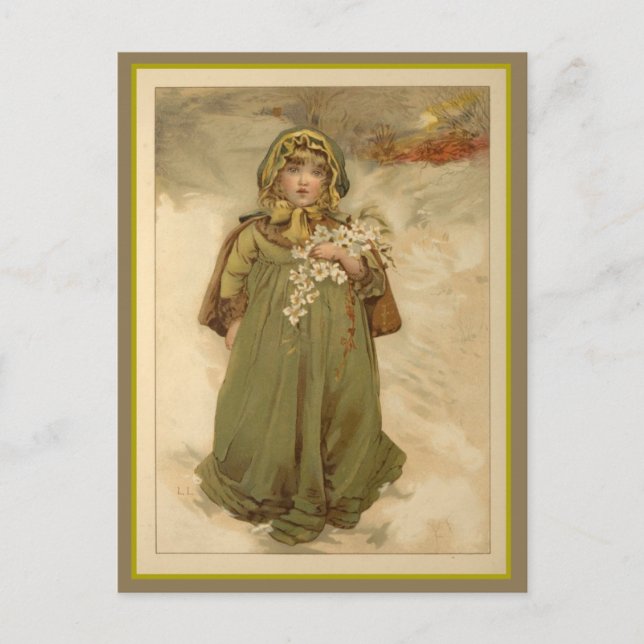 Postal Festiva Rosas navidades (Anverso)