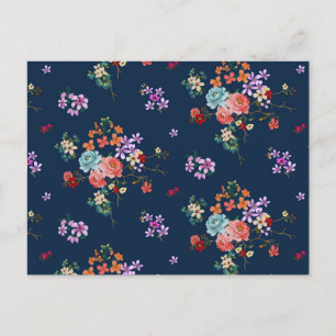 Postal Festiva Rose Bouquet Floral Pattern