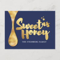 Rosh Hashanah Jewish Hebrew New Year PostCard