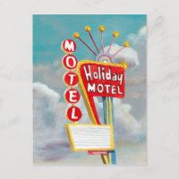 Rótulo del Holiday Motel