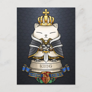 Postal Festiva Royal Cat Chess King Piece