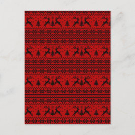 Postal Festiva Ruby Red Reindeer Sweater Looking Navidades