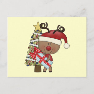 Postal Festiva Rudy Reindeer Holiday Tree