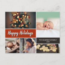 Rust Naranja Felices Fiestas Collages de fotos Nav