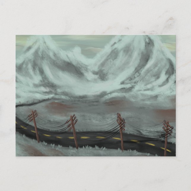 Postal Festiva Ruta desolada (Anverso)