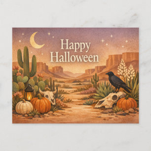 Postal Festiva Sage del Desierto Cactus Halloween