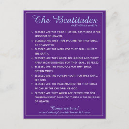 Postal Festiva Sagradas Escrituras Mateo 5:3 a 5:10 Testimonios