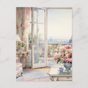 Postal Festiva Sala de estar de campo acuático