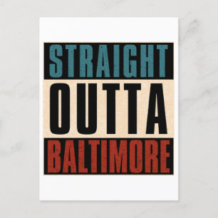 Postal Festiva Salida directa de Baltimore Maryland MD