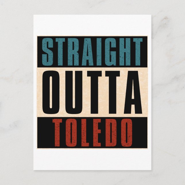 Postal Festiva Salida directa de Toledo Ohio OH (Anverso)