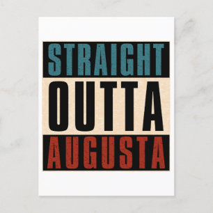 Postal Festiva Salida recta Augusta Georgia GA