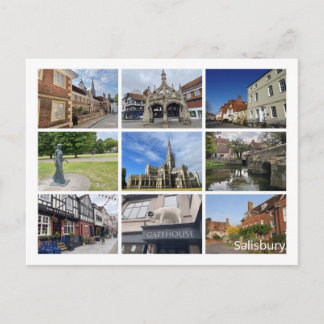 Postal Festiva Salisbury Holiday Postcard