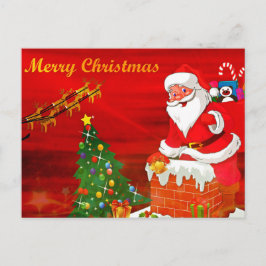 Postal Festiva Saludo de navidades