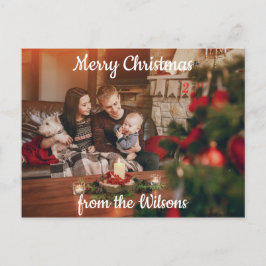Postal Festiva Saludo de Navidades familiares