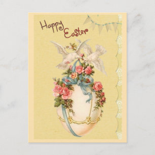 Postal Festiva Saludo de Pascua Vintage