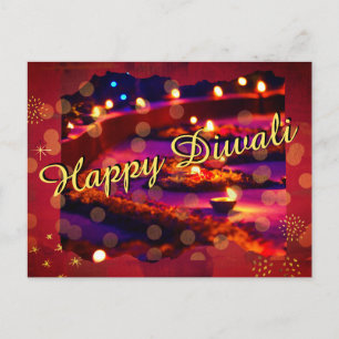 Postal Festiva Saludo de temporada Diwali