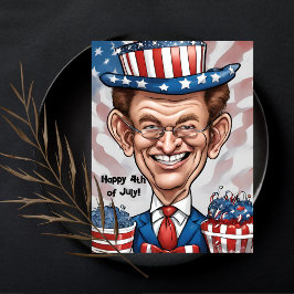 Postal Festiva Saludo patriótico