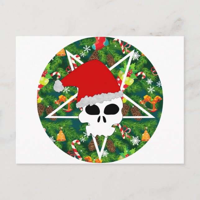 Postal Festiva saludo santa (Anverso)