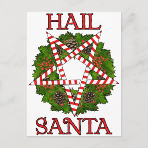Postal Festiva Saludo Santa