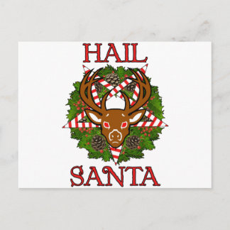 Postal Festiva Saludo Santa